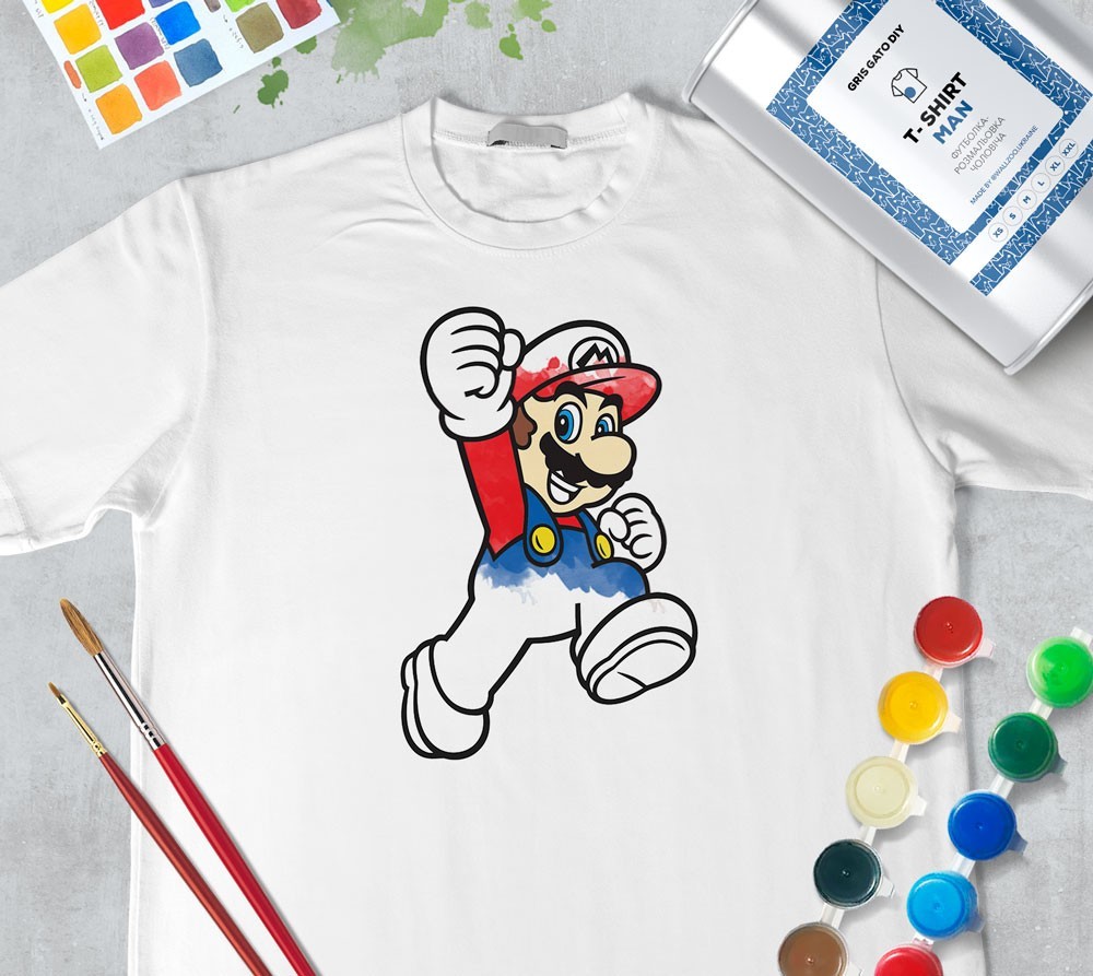 Футболка раскраска для мужчин "Марио" Mario" (+ краски) WallZoo белая, Футболка раскраска для мужчин "Марио" Mario" (+ краски) WallZoo белая m
Футболка раскраска для мужчин "Марио" Mario" (+ краски) WallZoo белая, Футболка раскраска для мужчин "Марио" Mario" (+ краски) WallZoo белая m