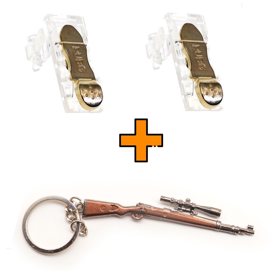 Игровые контроллеры Marpiel M25 Gold (геймпад триггеры курки для смартфона для PUBG) + Kar98k
Игровые контроллеры Marpiel M25 Gold (геймпад триггеры курки для смартфона для PUBG) + Kar98k