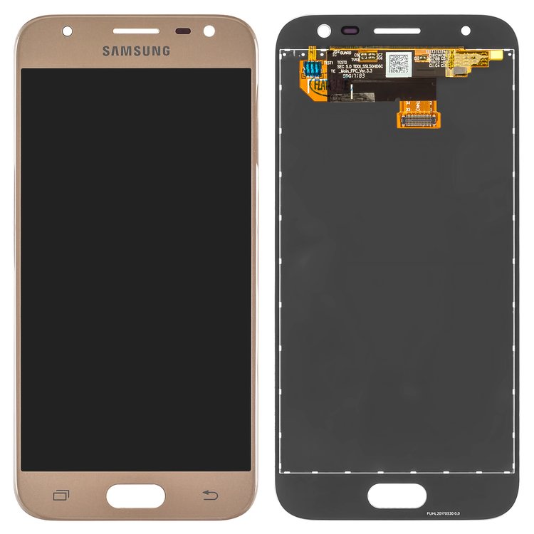Дисплей для Samsung GH96-10990A J330 Galaxy J3 (2017) с сенсором золотой сервисный
Дисплей для Samsung GH96-10990A J330 Galaxy J3 (2017) с сенсором золотой сервисный