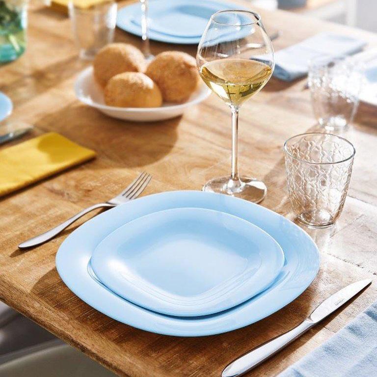 Набор обеденных тарелок 24 шт. Luminarc Carine Light Blue 27 х 27 см квадратные стеклокерамические голубые (LUM-P4126)
Набор обеденных тарелок 24 шт. Luminarc Carine Light Blue 27 х 27 см квадратные стеклокерамические голубые (LUM-P4126)