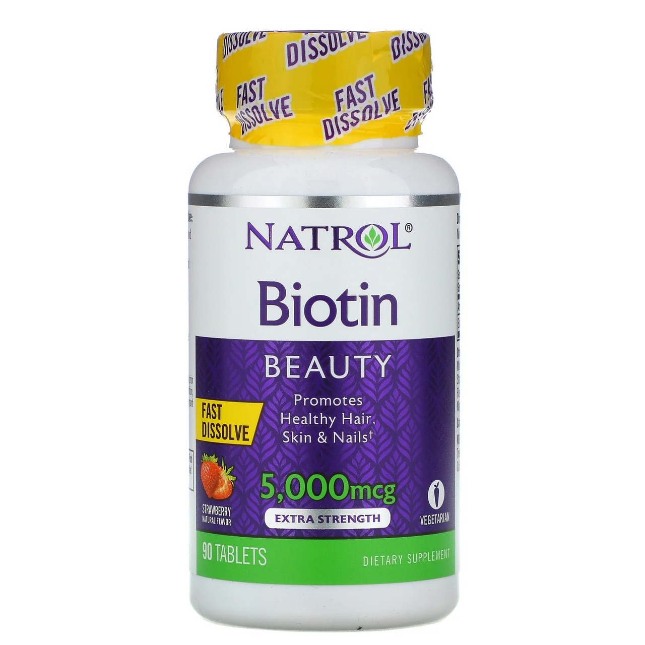 Биотин Natrol Biotin 5000 мкг для красоты и здоровья кожи волос и ногтей 90 таблеток со вкусом клубники
Биотин Natrol Biotin 5000 мкг для красоты и здоровья кожи волос и ногтей 90 таблеток со вкусом клубники