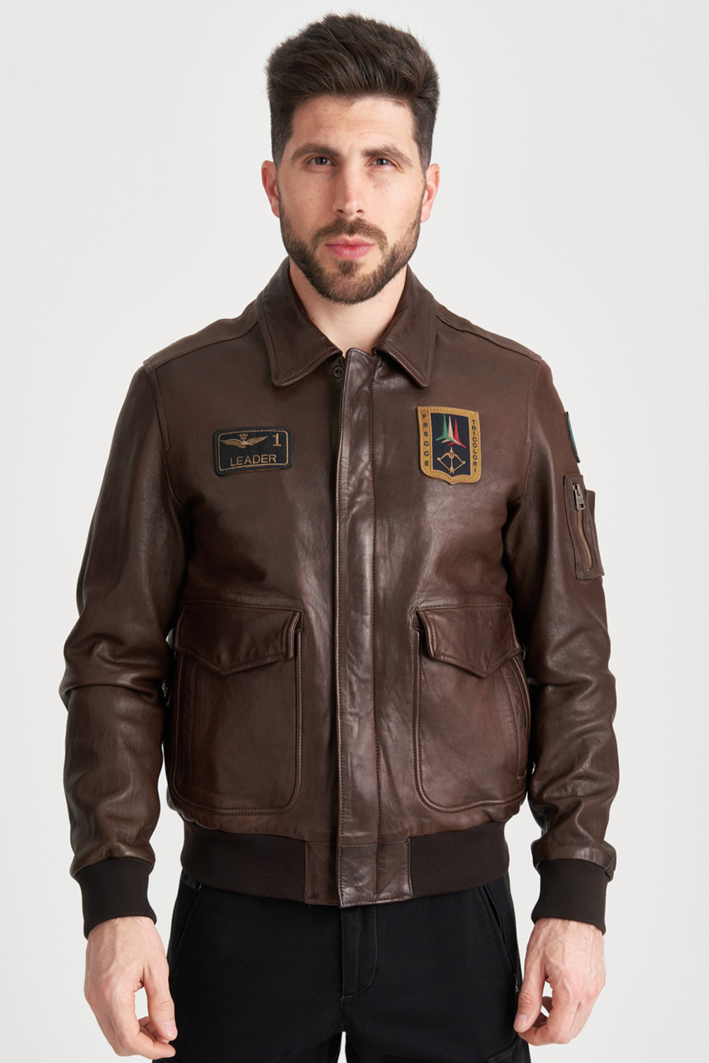 Кожаная пилотная куртка Aeronautica Militare 3551, Кожаная пилотная куртка Aeronautica Militare 3551 50
Кожаная пилотная куртка Aeronautica Militare 3551, Кожаная пилотная куртка Aeronautica Militare 3551 50