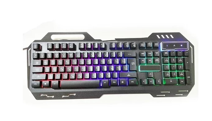 Клавиатура с подсветкой USB GK 900, длина кабеля 170см, (Eng/Рус), (483х188х35 мм) Black, 104к, Q20
Клавиатура с подсветкой USB GK 900, длина кабеля 170см, (Eng/Рус), (483х188х35 мм) Black, 104к, Q20