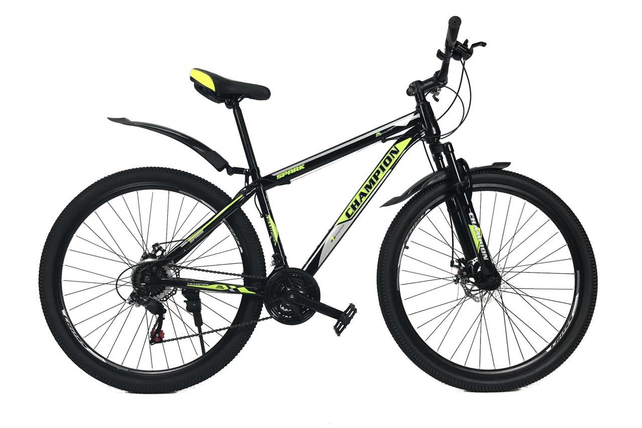 Велосипед горный спортивный со скоростями Champion Spark 29" 19" 2021 черный с желтым
Велосипед горный спортивный со скоростями Champion Spark 29" 19" 2021 черный с желтым