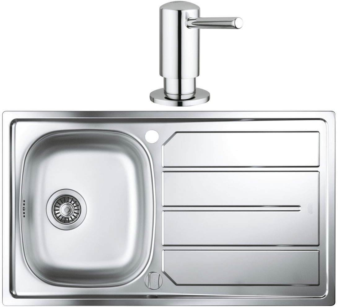 Кухонная мойка GROHE K Series K 200 31552SD0 c дозатором Contemporary 40536000
Кухонная мойка GROHE K Series K 200 31552SD0 c дозатором Contemporary 40536000