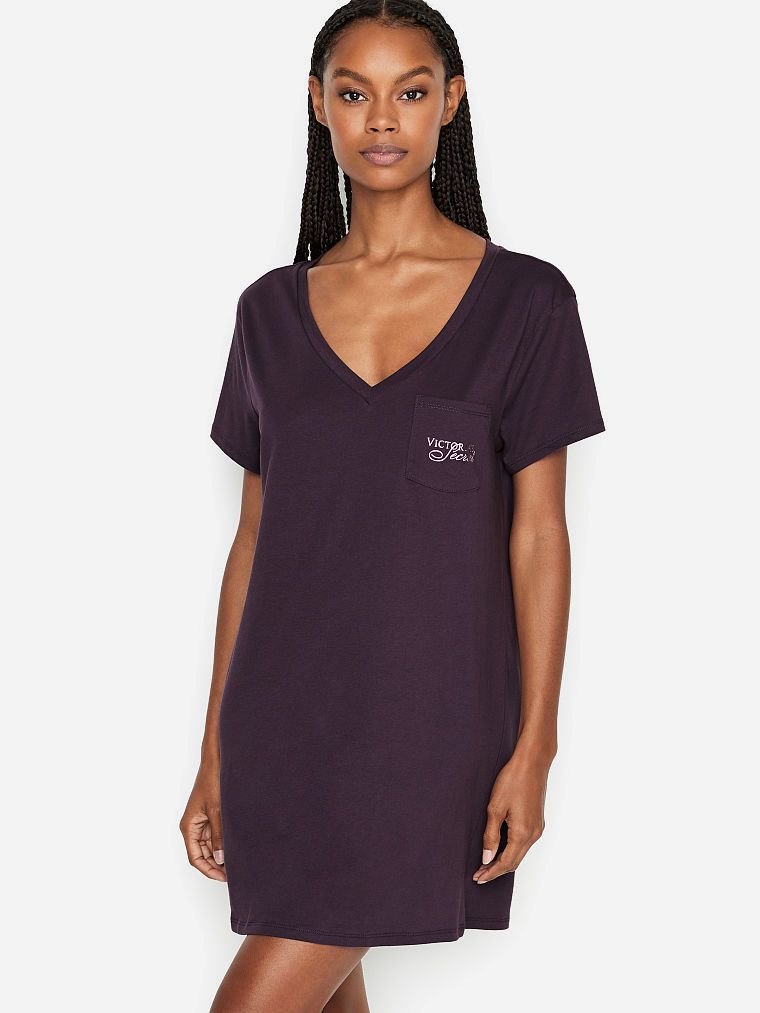 Домашнее платье Victoria's Secret 25728030 S Фиолетовое 
Домашнее платье Victoria's Secret 25728030 S Фиолетовое