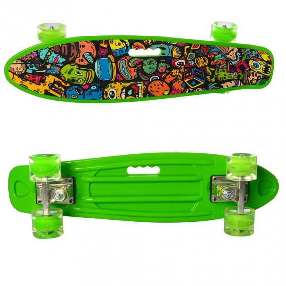 Скейт Пенни борд Penny board Profi MAXLEND с рисунком для детей и подростков Зеленый RLMS 0749-6
Скейт Пенни борд Penny board Profi MAXLEND с рисунком для детей и подростков Зеленый RLMS 0749-6
