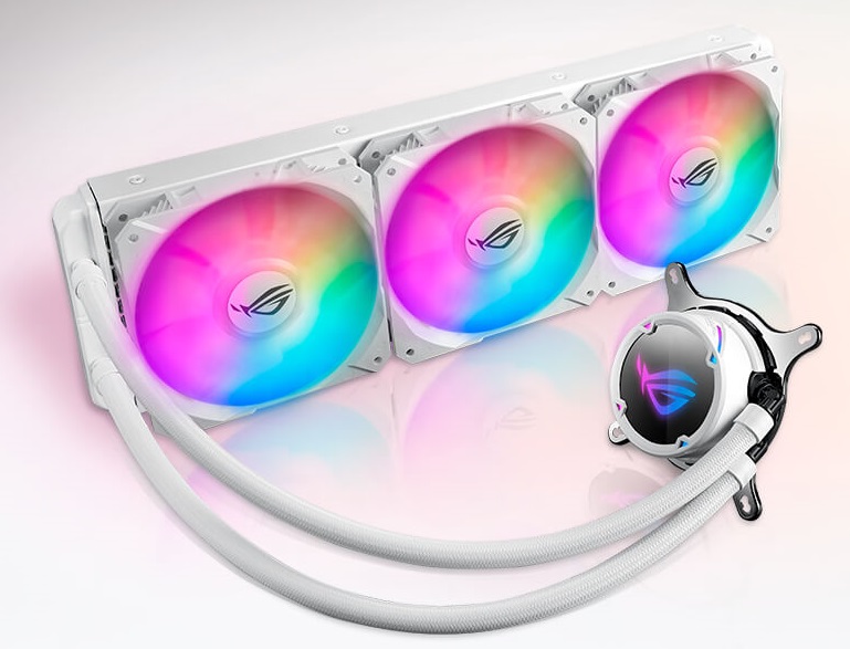 Система водяного охлаждения Asus ROG Strix LC 360 RGB White(ROG-STRIX-LC-360 RGB White), Intel:1150/1151/1152/1155/1156/1366/2011/2011-3/2066, AMD:AM4/TR4, 394x121x27мм, 4-pin
Система водяного охлаждения Asus ROG Strix LC 360 RGB White(ROG-STRIX-LC-360 RGB White), Intel:1150/1151/1152/1155/1156/1366/2011/2011-3/2066, AMD:AM4/TR4, 394x121x27мм, 4-pin