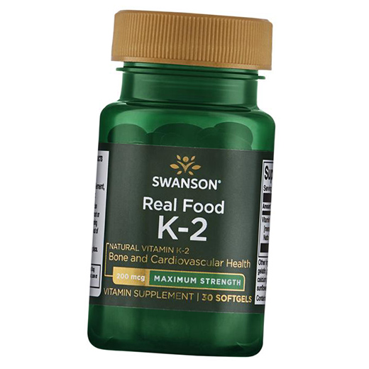 Витамин К2, максимальная сила, Real Food Vitamin K2 200, Swanson 30гелкапс (36280040)
Витамин К2, максимальная сила, Real Food Vitamin K2 200, Swanson 30гелкапс (36280040)