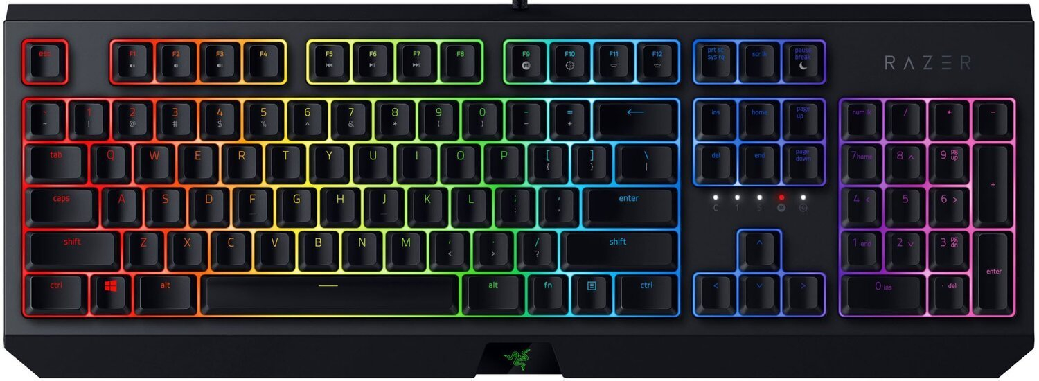Игровая клавиатура Razer BlackWidow (Green Switch) - US Layout (RZ03-02860100-R3M1)
Игровая клавиатура Razer BlackWidow (Green Switch) - US Layout (RZ03-02860100-R3M1)