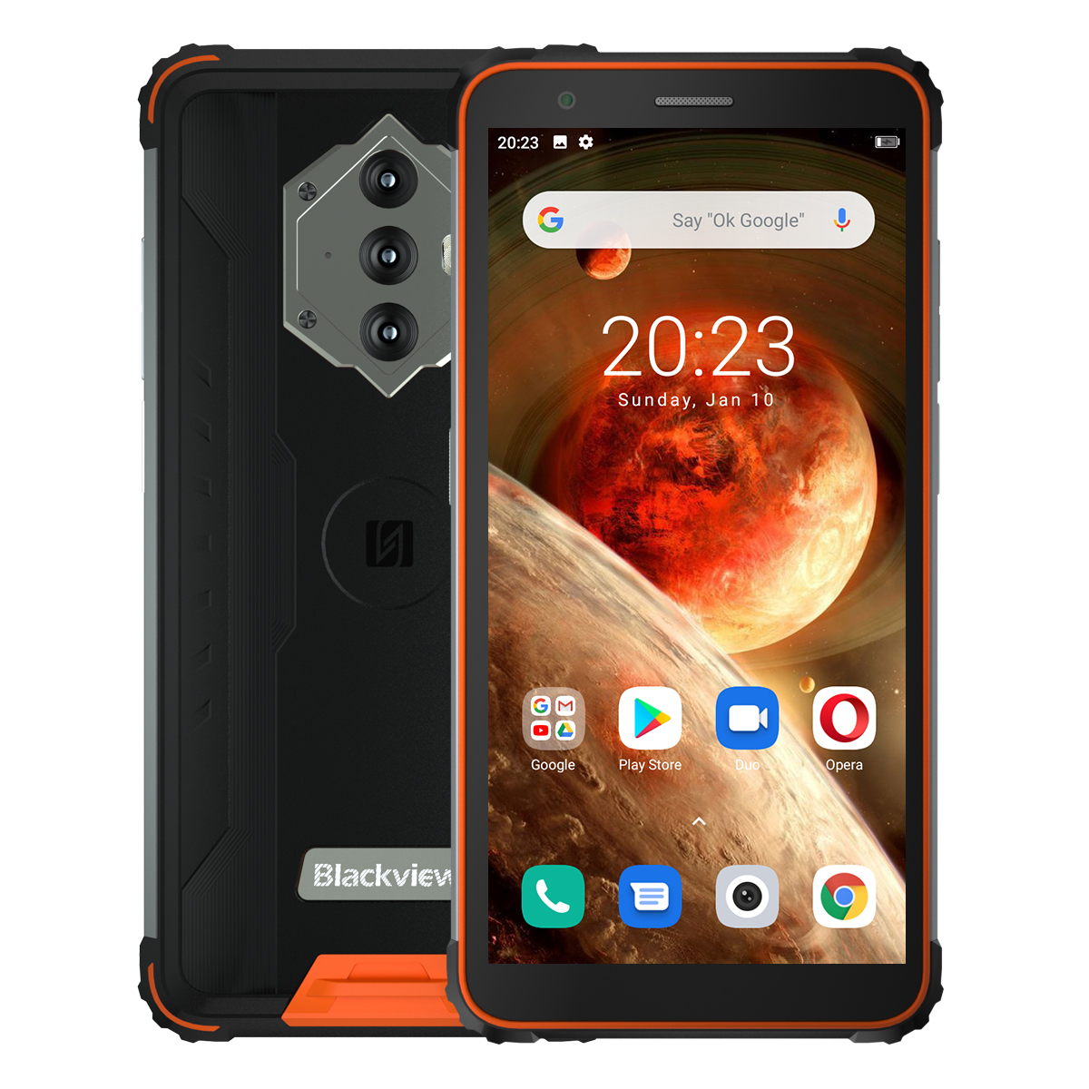 Мобільний телефон Blackview BV6600 orange 4/64Gb IP68 5.7" NFC 8580mAh (104 zp)
Мобільний телефон Blackview BV6600 orange 4/64Gb IP68 5.7" NFC 8580mAh (104 zp)