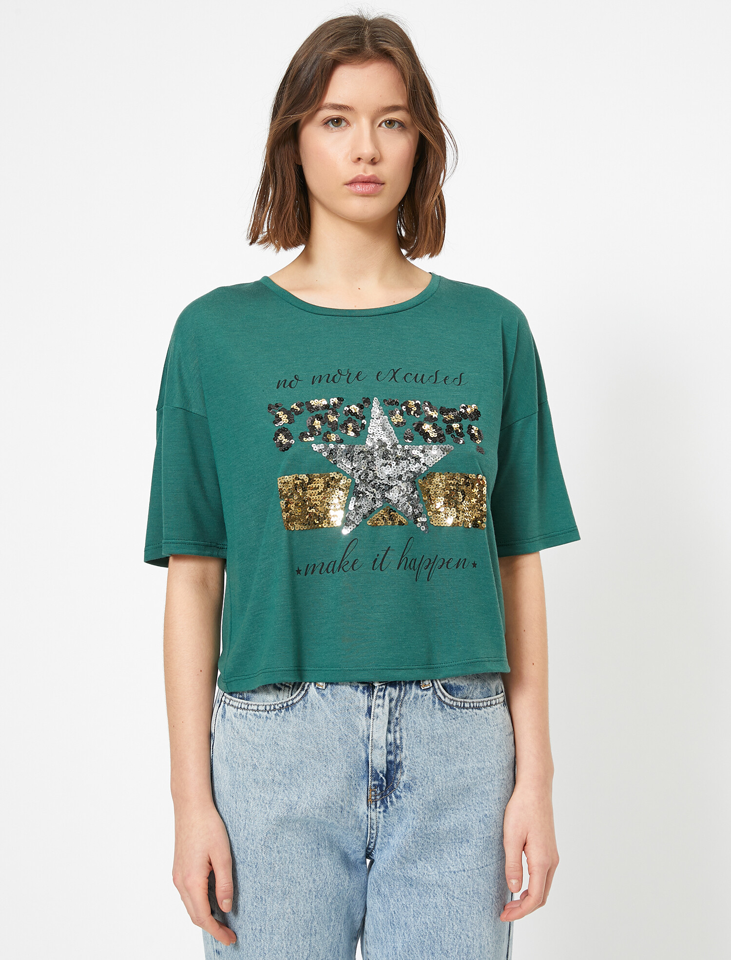 Футболка Koton 0YAK13203EK-989 Dark Green, Футболка Koton 0YAK13203EK-989 XL Dark Green
Футболка Koton 0YAK13203EK-989 Dark Green, Футболка Koton 0YAK13203EK-989 XL Dark Green