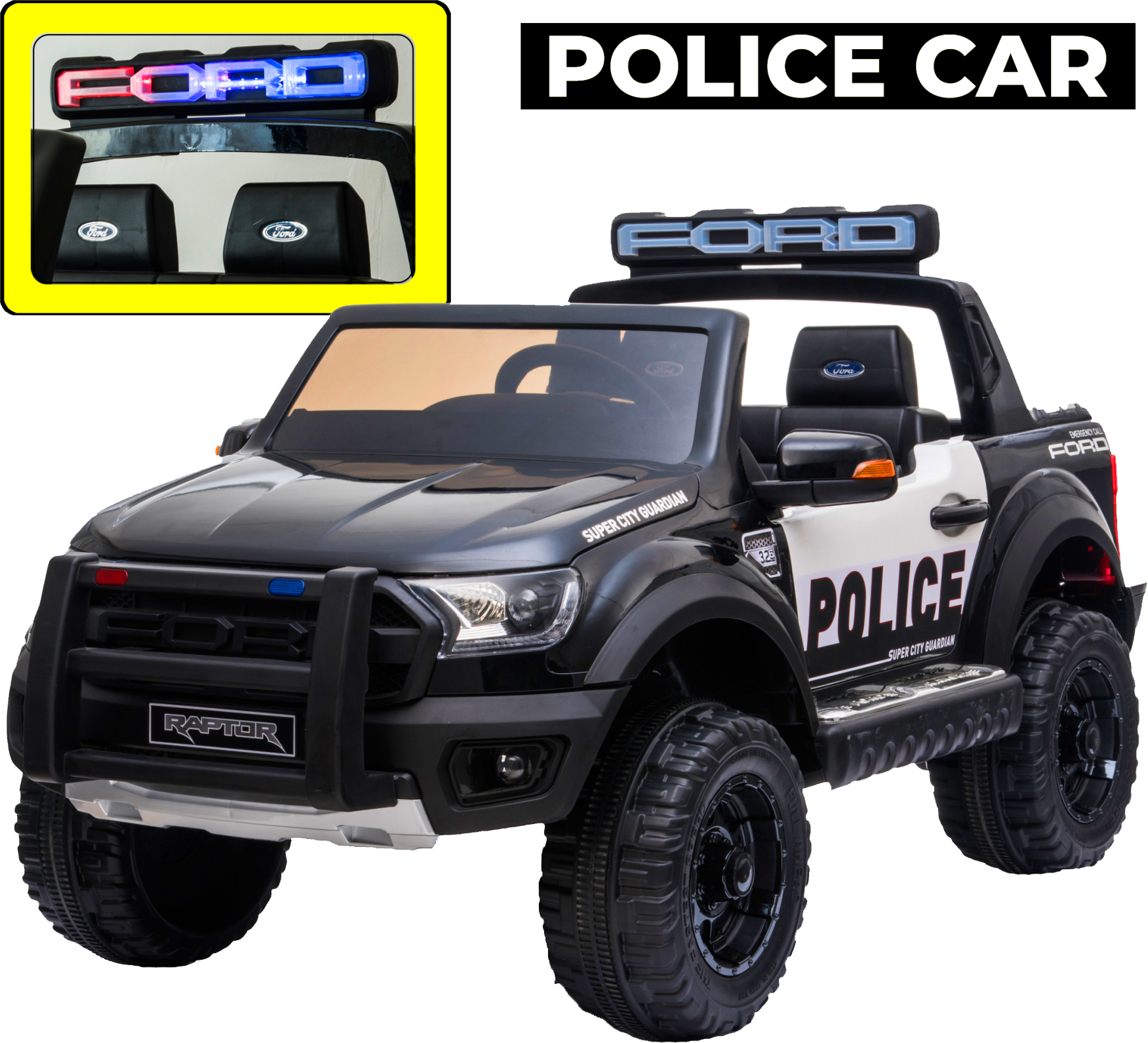 Электромобиль Kidsauto Ford Raptor Police с мигалками Black (DK-F150RP Black) (6903351801507)
Электромобиль Kidsauto Ford Raptor Police с мигалками Black (DK-F150RP Black) (6903351801507)