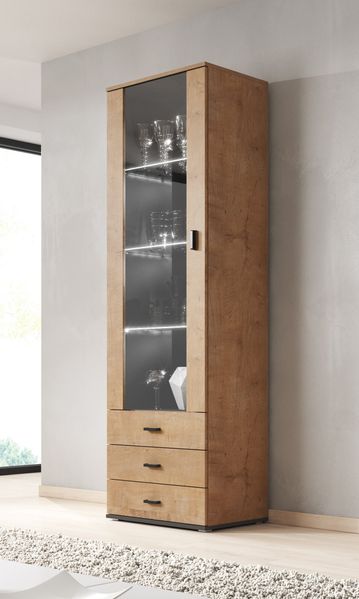 Стеклянная витрина высокая CAMA SOHO S1 Дуб лефкас/Черный мат с подсветкой Польша
Стеклянная витрина высокая CAMA SOHO S1 Дуб лефкас/Черный мат с подсветкой Польша