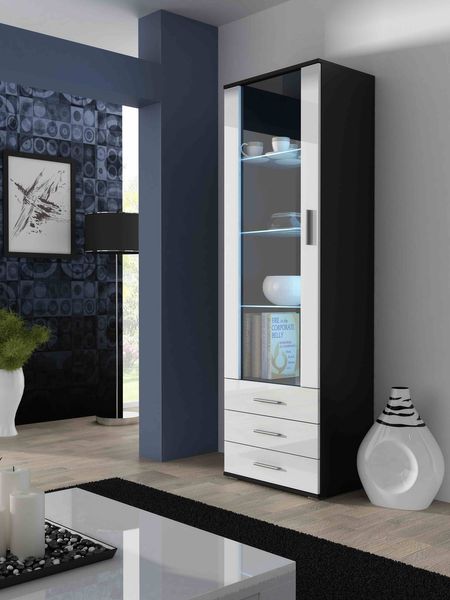 Стеклянная витрина высокая CAMA SOHO S1 Черный мат/Белый глянец с подсветкой Польша
Стеклянная витрина высокая CAMA SOHO S1 Черный мат/Белый глянец с подсветкой Польша