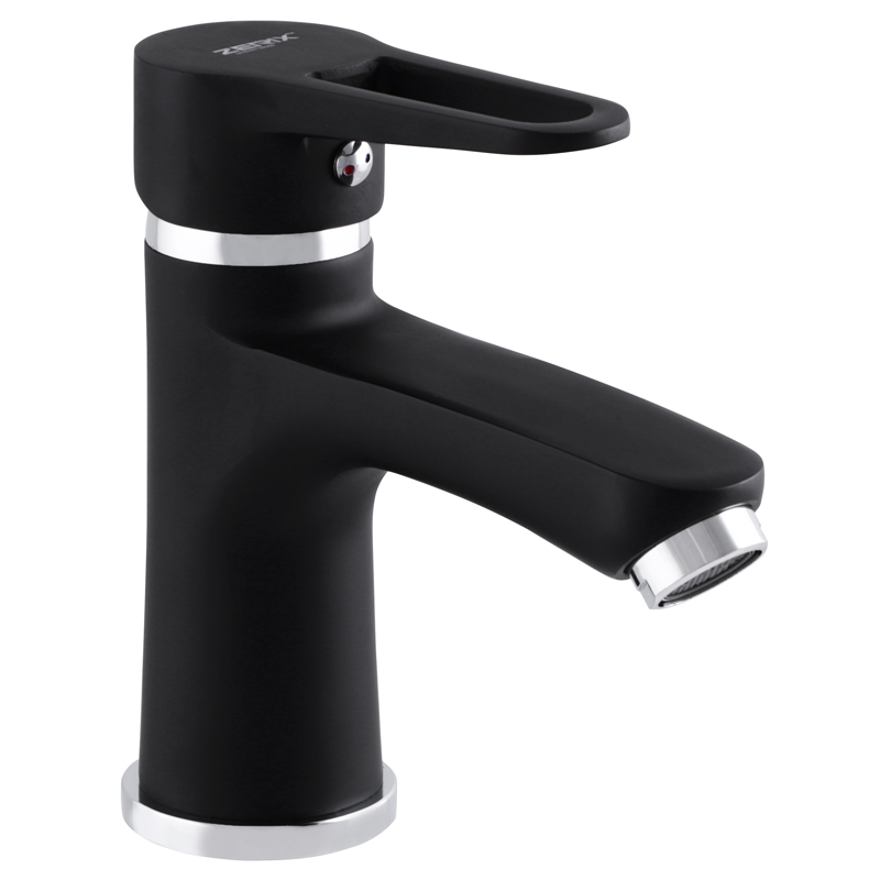 Смеситель для умывальника ZERIX PUD1 045 черный 
Смеситель для умывальника ZERIX PUD1 045 черный