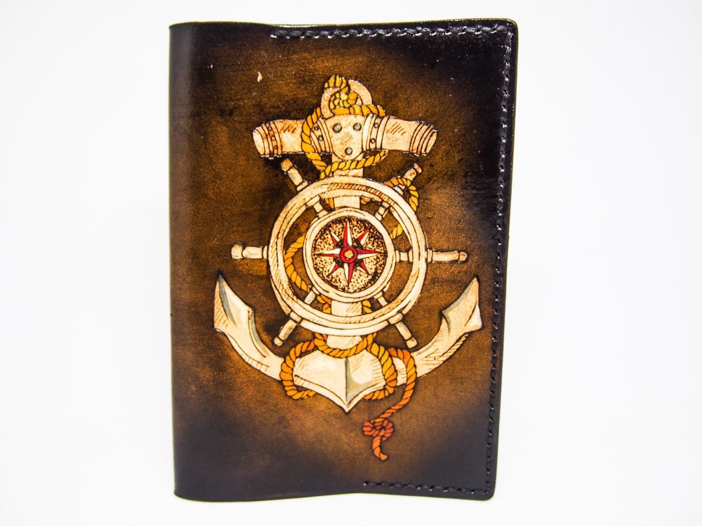 Кожаная обложка для паспорта Smyrnov Leather якорь темно-коричневый (Сobl151а)
Кожаная обложка для паспорта Smyrnov Leather якорь темно-коричневый (Сobl151а)