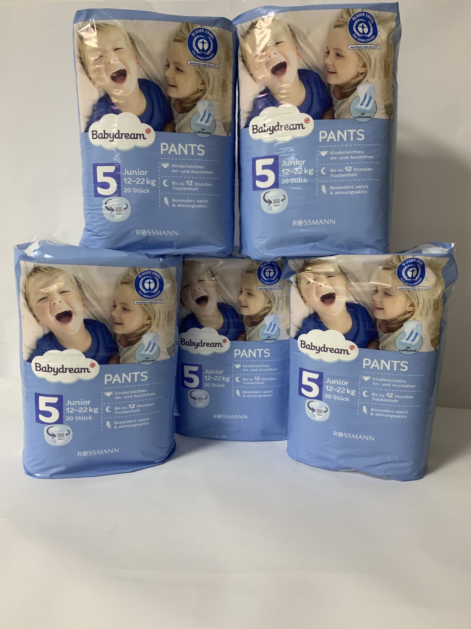 Набір з п’яти пачок по 20 шт., підгузників-трусиків Babydream pants 5 розміру , 12-22 кг, (100 шт.)
Набір з п’яти пачок по 20 шт., підгузників-трусиків Babydream pants 5 розміру , 12-22 кг, (100 шт.)