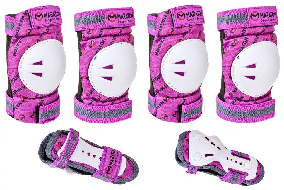 Комплект защиты 3 в 1 для роликов скейта Maraton Sport Fire Fox размер XS (2-4лет) фиолетовый-белый
Комплект защиты 3 в 1 для роликов скейта Maraton Sport Fire Fox размер XS (2-4лет) фиолетовый-белый