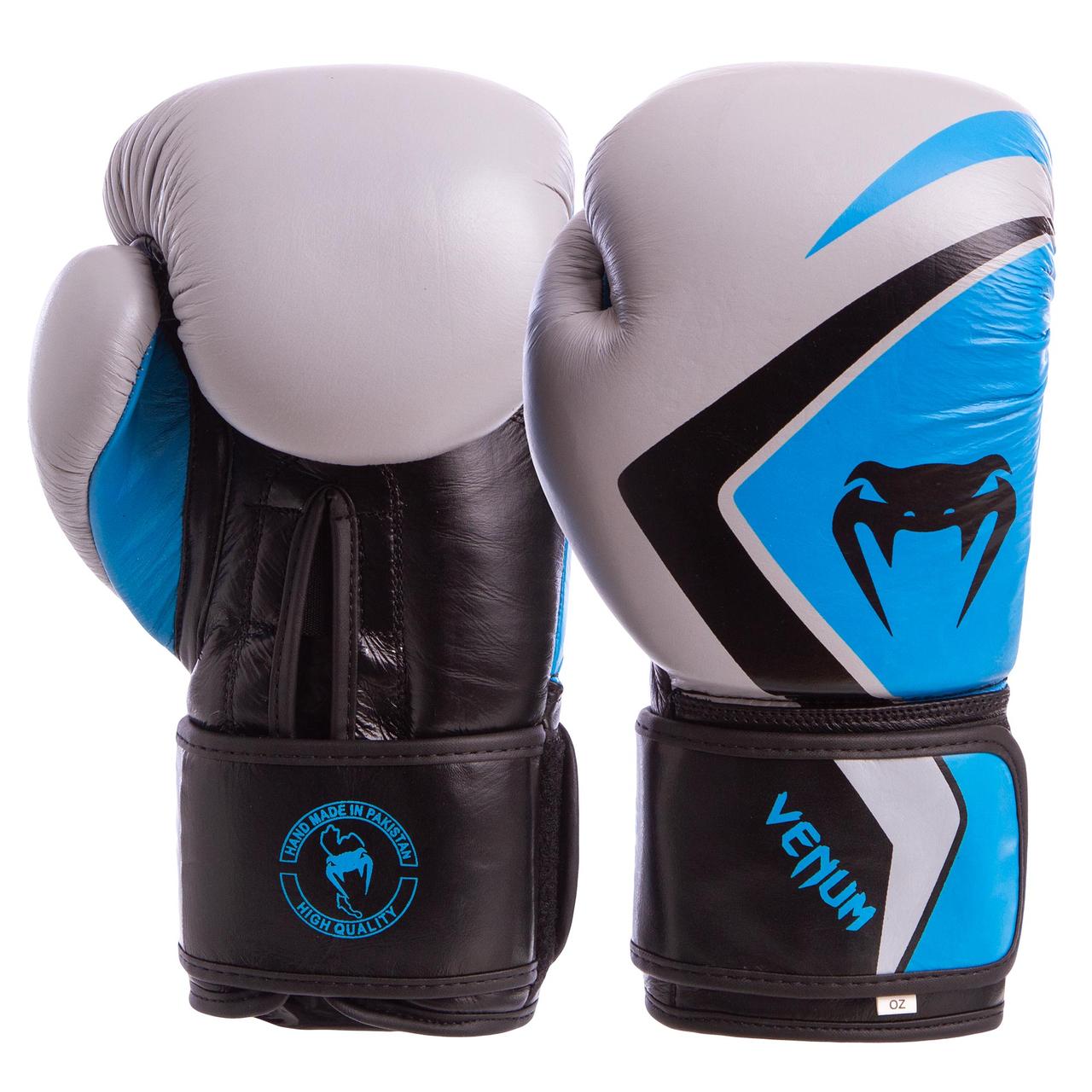 Перчатки для бокса и единоборств VENUM CONTENDER Heroe кожаные 8202 Grey-Black-Blue 14 унций
Перчатки для бокса и единоборств VENUM CONTENDER Heroe кожаные 8202 Grey-Black-Blue 14 унций