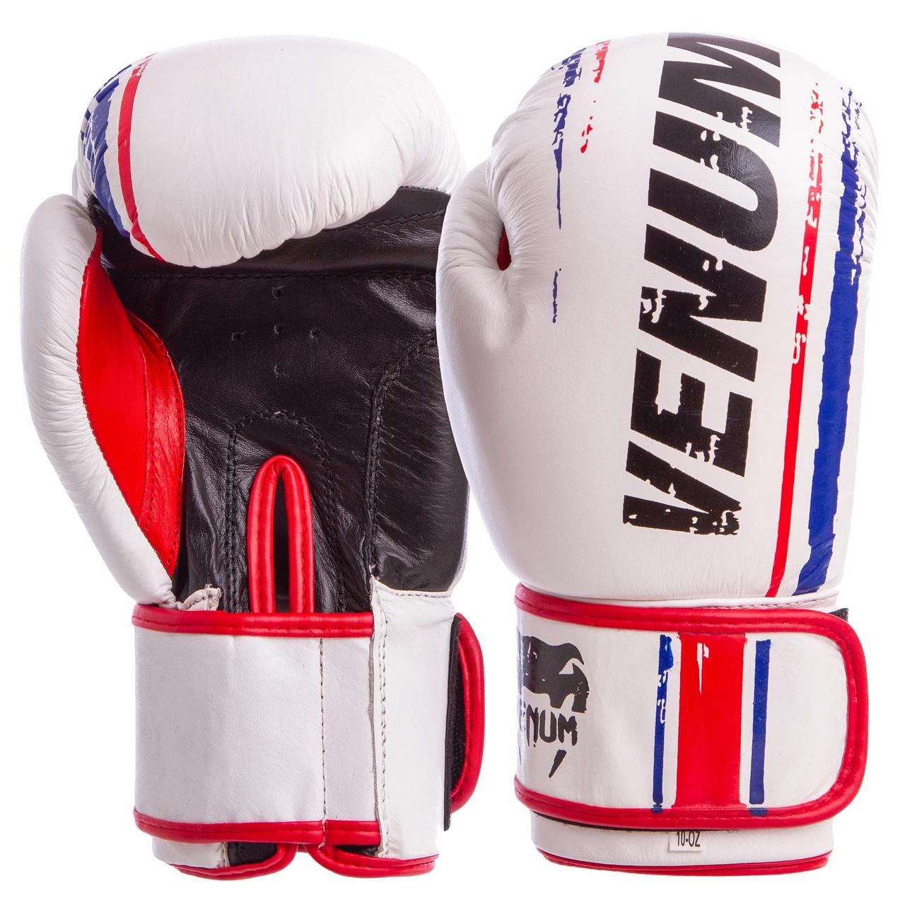 Перчатки для бокса и единоборств Venum Heroe кожаные 6749 White-Black-Red 10 унций
Перчатки для бокса и единоборств Venum Heroe кожаные 6749 White-Black-Red 10 унций