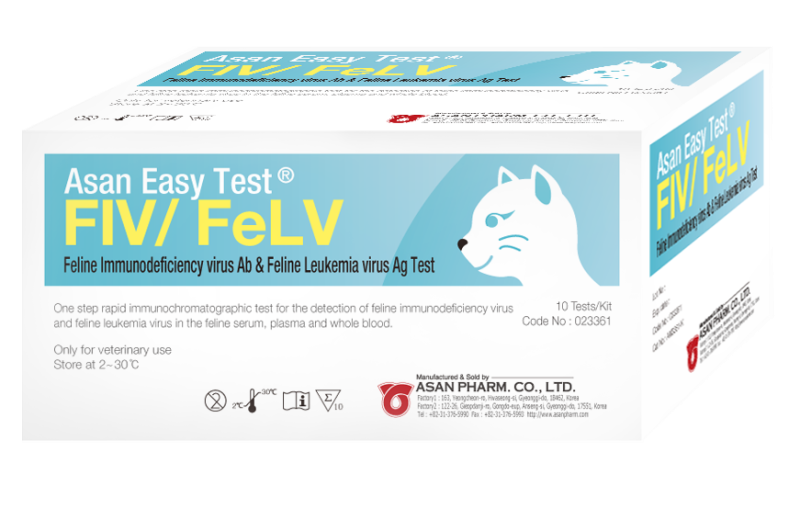Экспресс-тест ASAN Pharm Иммунодефицит Лейкоз FIV Ab FeLV Ag для котов комбинированный
Экспресс-тест ASAN Pharm Иммунодефицит Лейкоз FIV Ab FeLV Ag для котов комбинированный