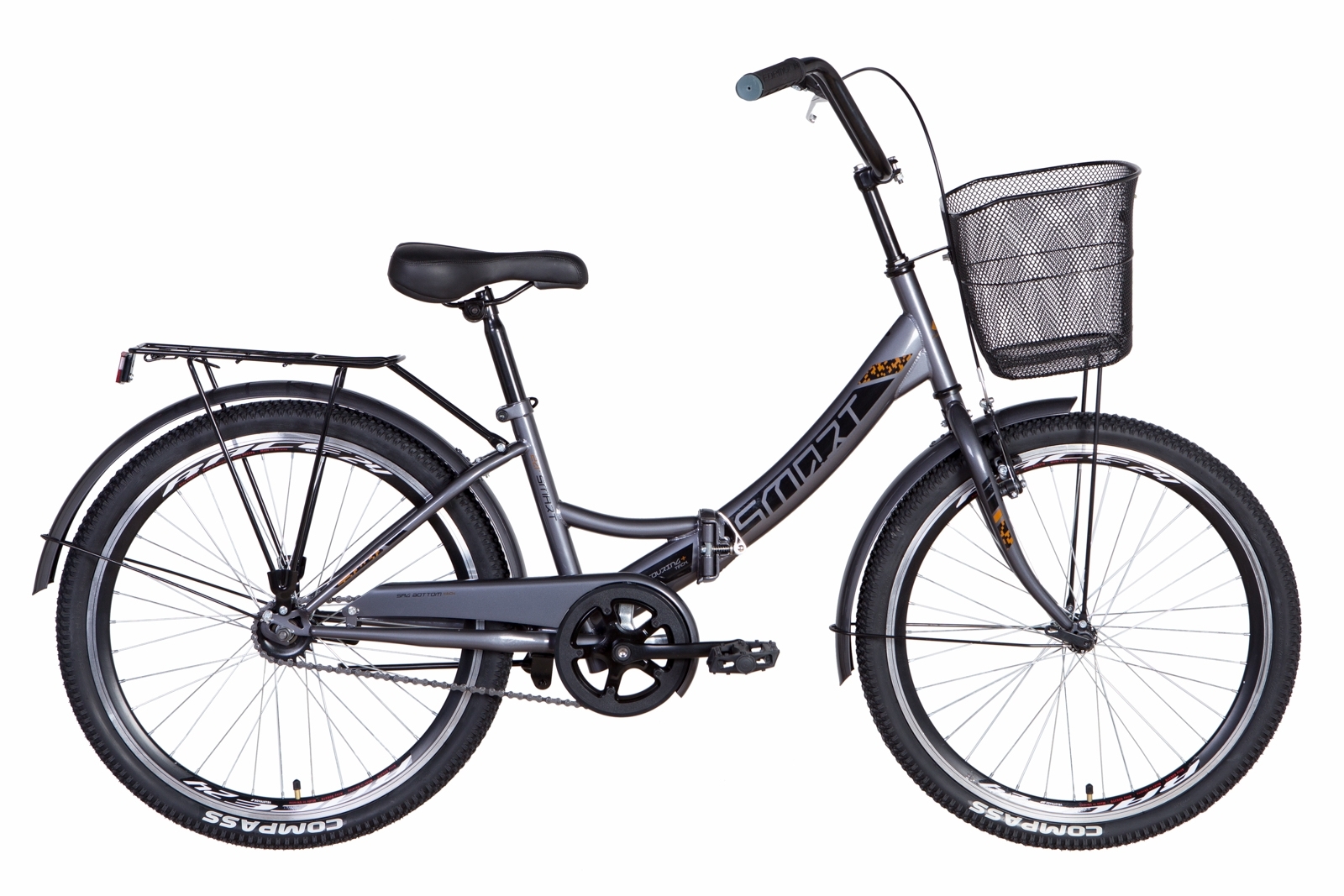 Велосипед 24" Formula SMART с корзиной 2021 (серо-черный) Formula OPS-FR-24-246
Велосипед 24" Formula SMART с корзиной 2021 (серо-черный) Formula OPS-FR-24-246