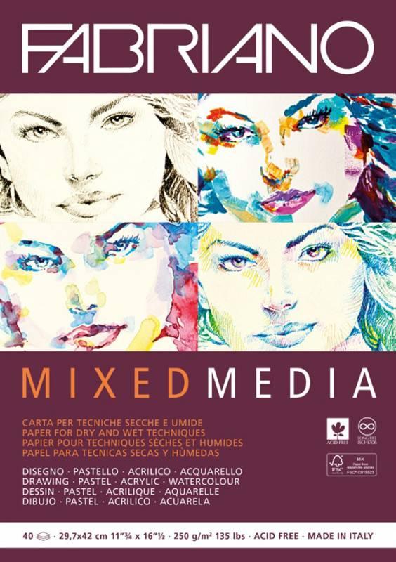 Склейка для смешанных техник Fabriano Mixed Media А3 40л. 250г/м2 (8001348201267)
Склейка для смешанных техник Fabriano Mixed Media А3 40л. 250г/м2 (8001348201267)