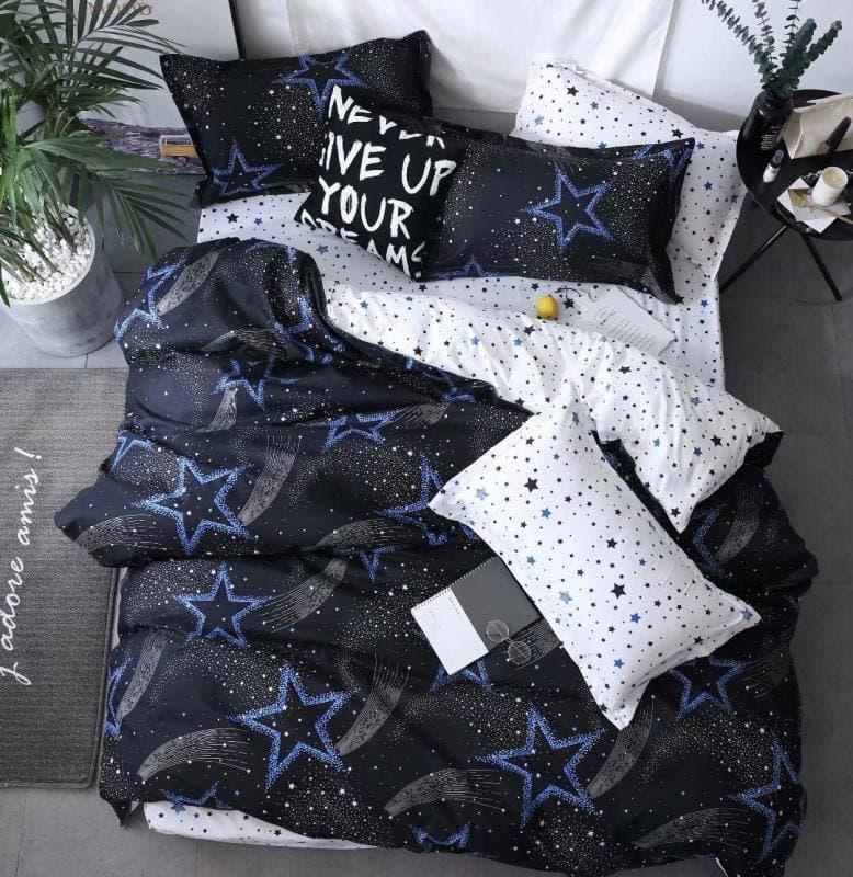 Комплект постельного белья Qili Home Textile Софткоттон №3345895 Двухспальный 180х215, темно-синий с белым звезда
Комплект постельного белья Qili Home Textile Софткоттон №3345895 Двухспальный 180х215, темно-синий с белым звезда