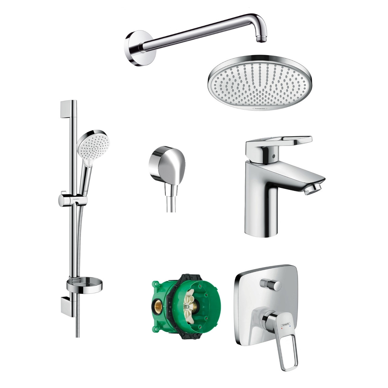 Набор смесителей для ванны Hansgrohe Logis Loop 1122019 скрытого монтажа 71151000+26553400+71264000+01800180+27454000+27413000+26723000
Набор смесителей для ванны Hansgrohe Logis Loop 1122019 скрытого монтажа 71151000+26553400+71264000+01800180+27454000+27413000+26723000