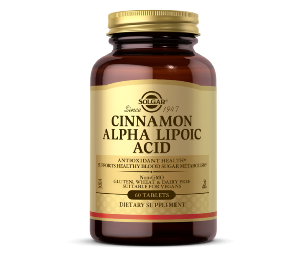 Альфа-ліпоєва кислота і кориця Cinnamon Alpha-Lipoic Acid Solgar 60 таблеток (SOL012)
Альфа-ліпоєва кислота і кориця Cinnamon Alpha-Lipoic Acid Solgar 60 таблеток (SOL012)