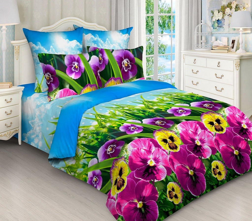 Комплект постельного белья Анютины глазки 3D CottonTwill Бязь 220х240 см Евро (РБ047-4)
Комплект постельного белья Анютины глазки 3D CottonTwill Бязь 220х240 см Евро (РБ047-4)