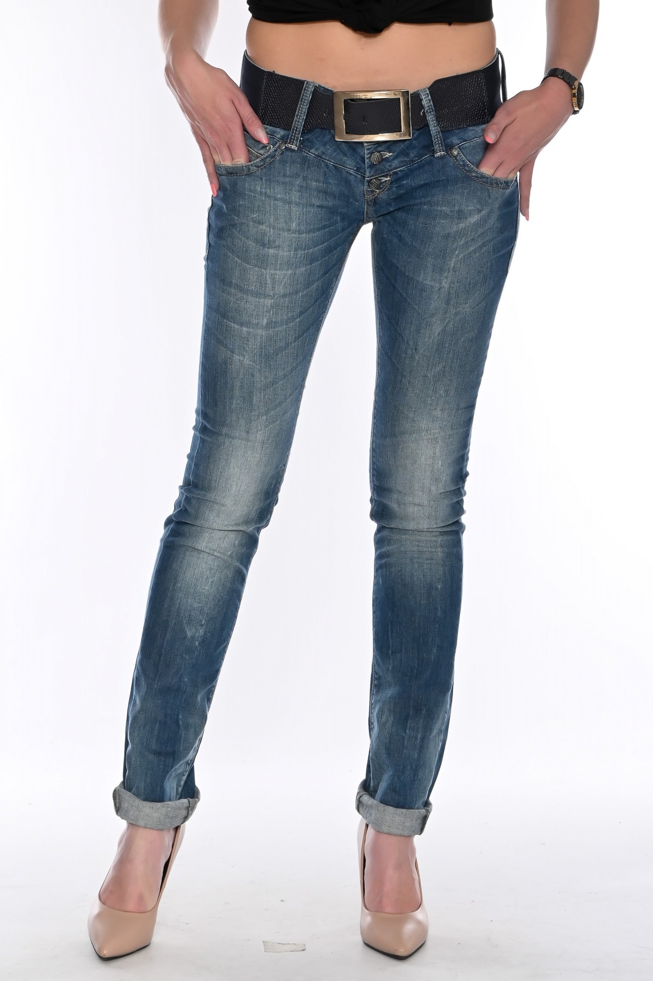 Джинсы OMAT 9883 W 26 Темно-синие 
Джинсы OMAT 9883 W 26 Темно-синие