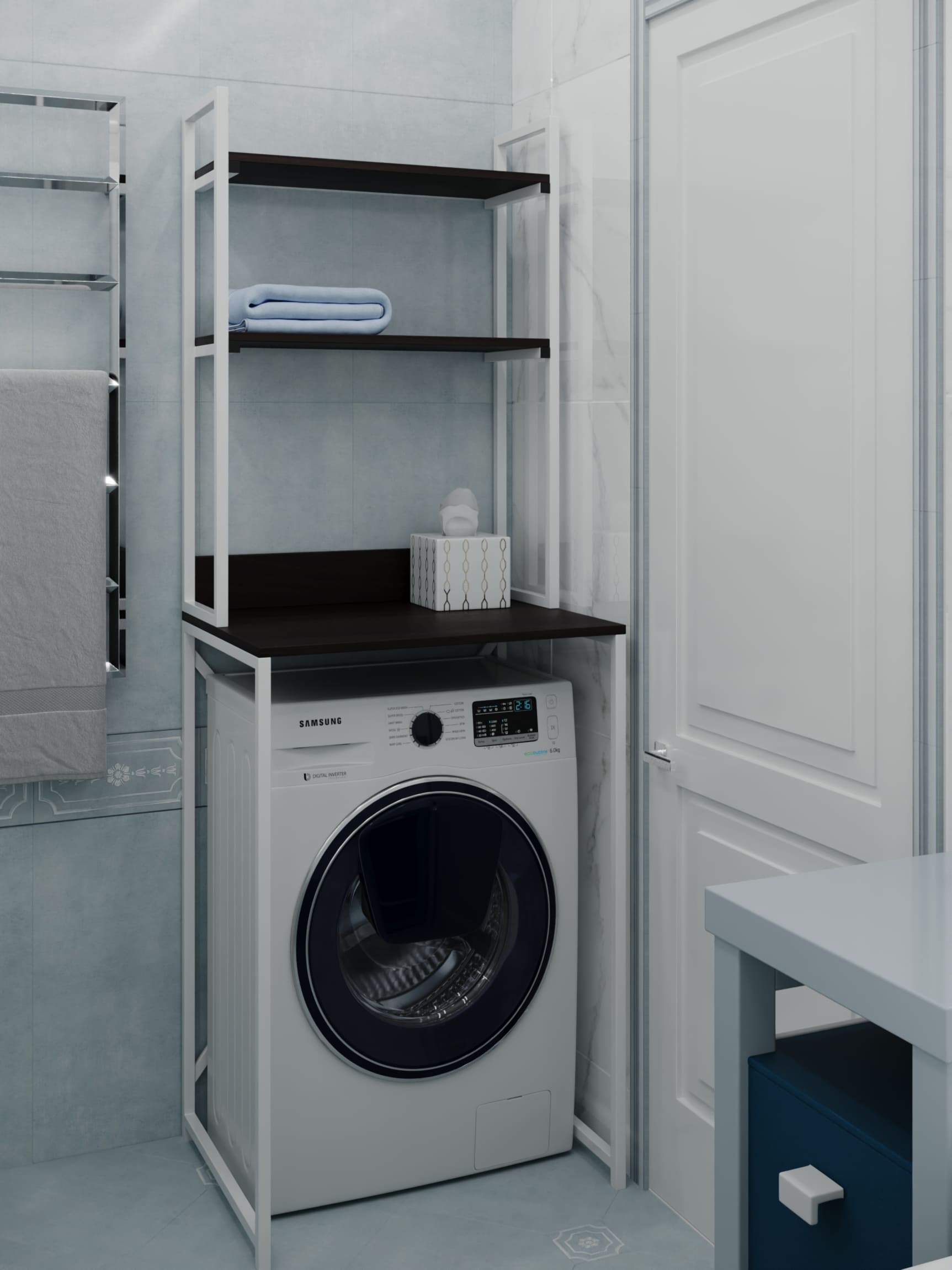 Тумба под стиральную машину с полками Loft белый Rimos 650х1880х500 мм Венге (Z-50_B_V)
Тумба под стиральную машину с полками Loft белый Rimos 650х1880х500 мм Венге (Z-50_B_V)