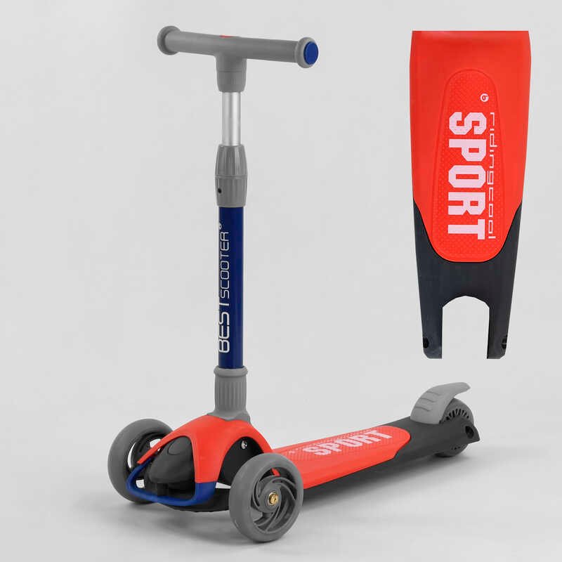 Самокат трехколесный F-44077 Best Scooter, красный, складной алюминиевый руль, 3 колеса PU со подсветкаом, d=120*35мм
Самокат трехколесный F-44077 Best Scooter, красный, складной алюминиевый руль, 3 колеса PU со подсветкаом, d=120*35мм