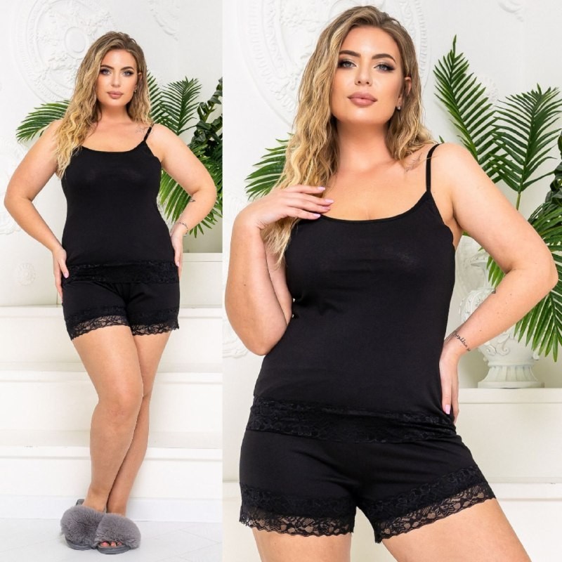 Пижама майка и шорты из хлопка XL-2XL (-) черный, Пижама майка и шорты из хлопка XL-2XL (52-54) черный
Пижама майка и шорты из хлопка XL-2XL (-) черный, Пижама майка и шорты из хлопка XL-2XL (52-54) черный