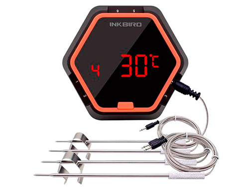 Термометр кулинарный Inkbird IBT-6XS Bluetooth для гриля +4 датчика
Термометр кулинарный Inkbird IBT-6XS Bluetooth для гриля +4 датчика