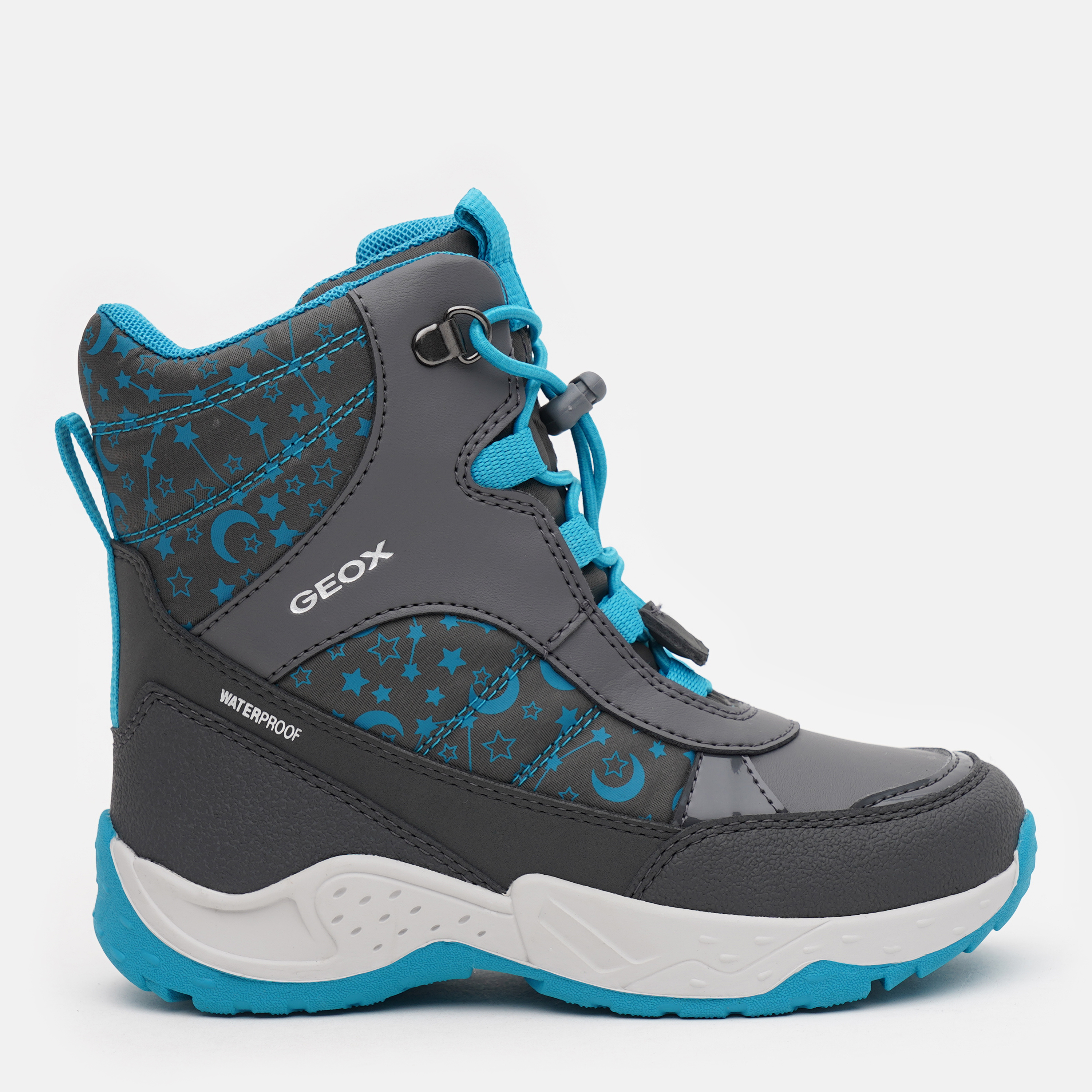 Ботинки детские Geox J Sentiero Girl B Wp J04CFA/054FU/C0250 29 Dk Grey/Azure