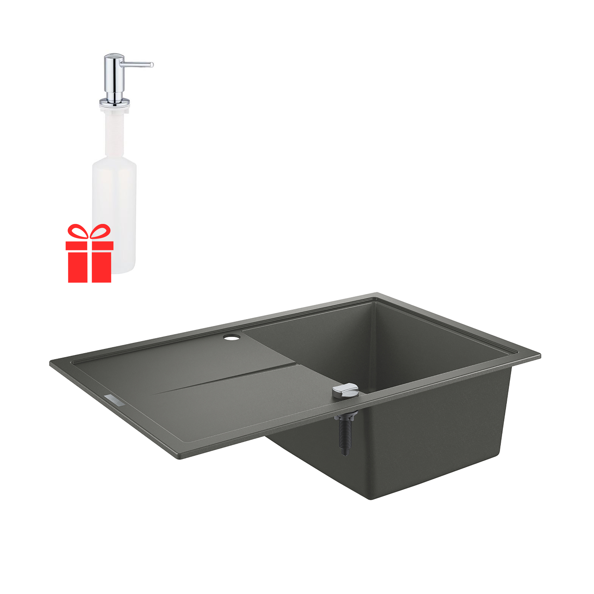 Набор Grohe мойка кухонная K400 31639AT0 + дозатор для моющего средства Contemporary 40536000
Набор Grohe мойка кухонная K400 31639AT0 + дозатор для моющего средства Contemporary 40536000