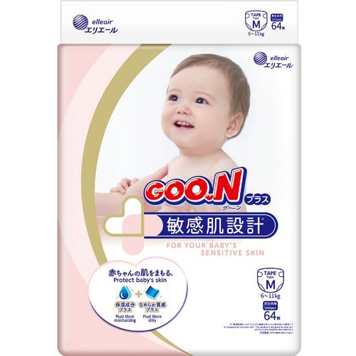 Японские подгузники для детей 6-11 кг на липучках Goo.N Plus Размер M 64 шт Унисекс (843335)
Японские подгузники для детей 6-11 кг на липучках Goo.N Plus Размер M 64 шт Унисекс (843335)