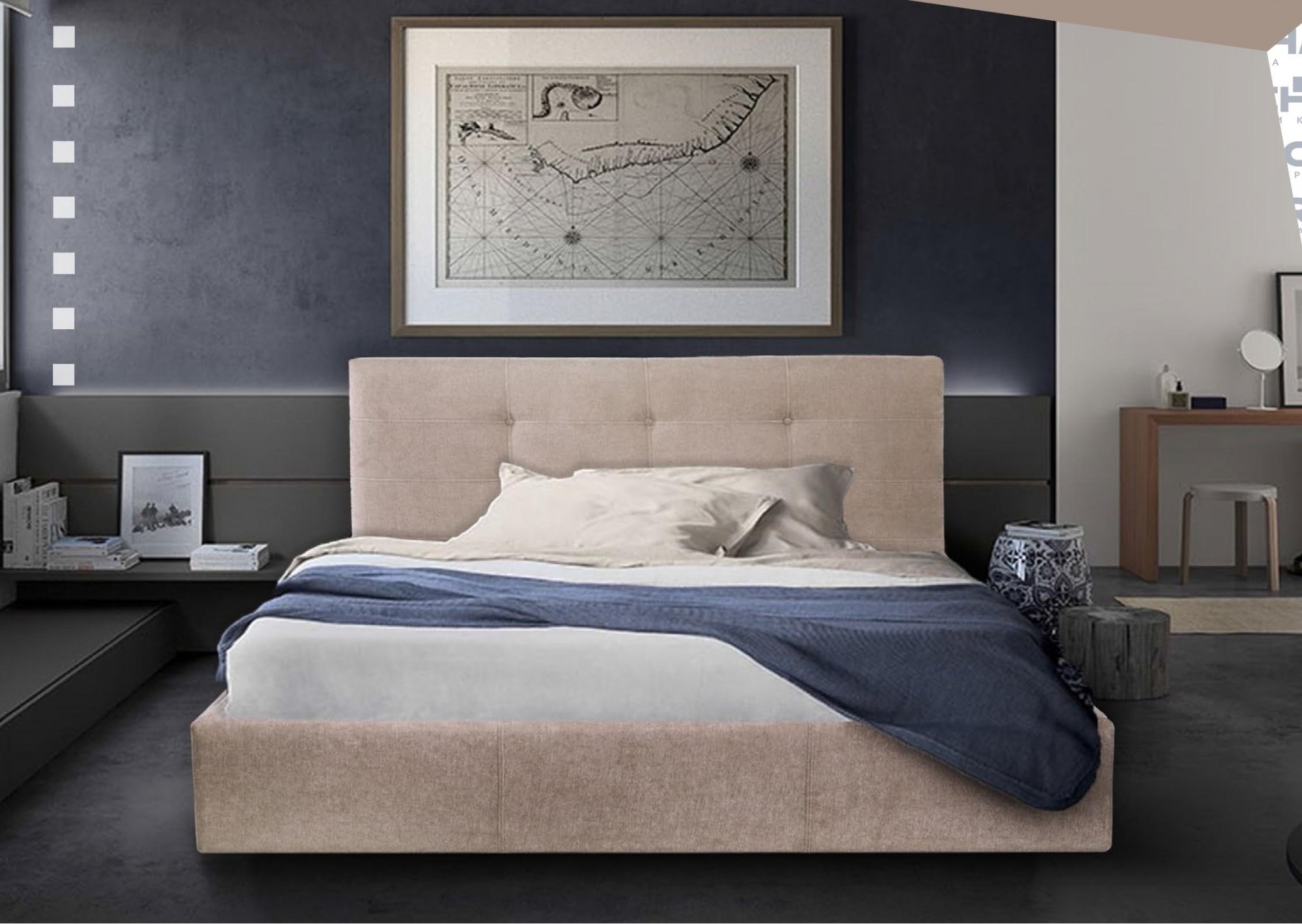 Кровать Manchester Comfort 140 х 200 см Мисти Mocco С подъемным механизмом и нишей для белья Серая
Кровать Manchester Comfort 140 х 200 см Мисти Mocco С подъемным механизмом и нишей для белья Серая