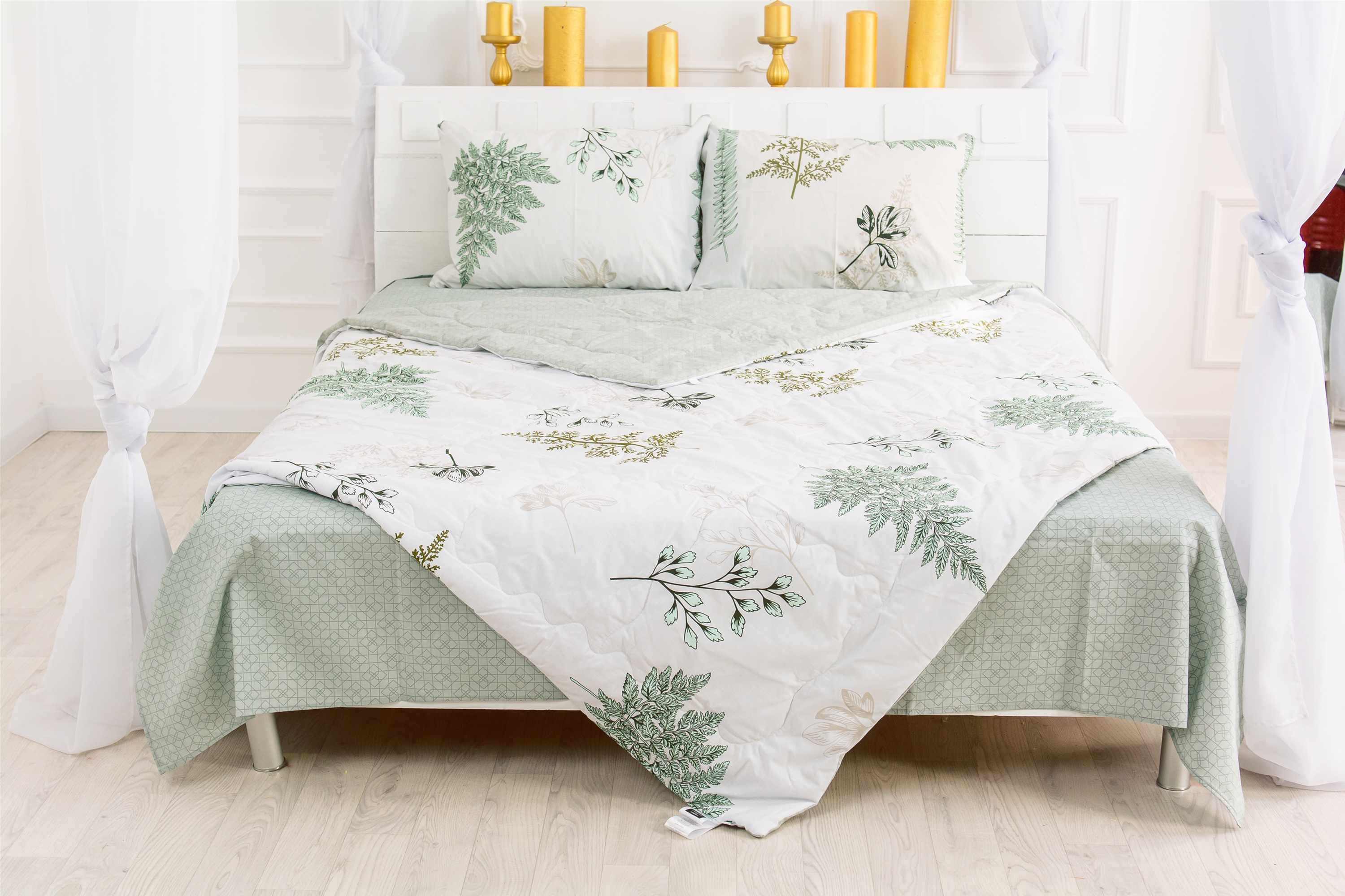 Летний постельный комплект MirSon №2575 BamBoo 17-0006 Donata Одеяло + 2 подушки 50x70 + 2 наволочки + простынь
Летний постельный комплект MirSon №2575 BamBoo 17-0006 Donata Одеяло + 2 подушки 50x70 + 2 наволочки + простынь