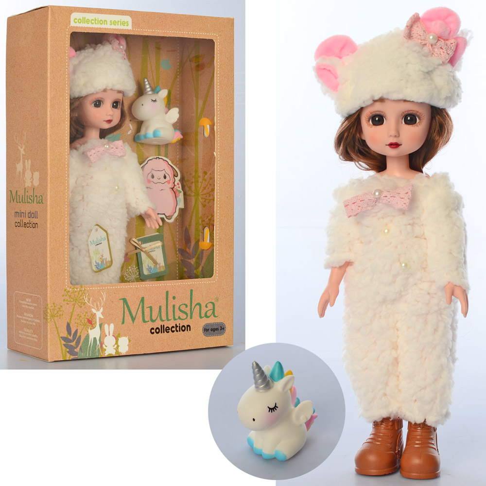Кукла модница с единорогом Эмили Mulisha Collection, Кукла в плюшевом костюме, 30 см
Кукла модница с единорогом Эмили Mulisha Collection, Кукла в плюшевом костюме, 30 см