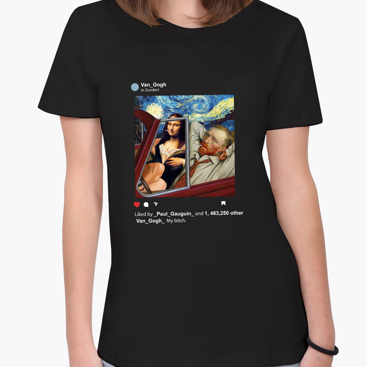 Футболка женская Винсент Ван Гог и Джоконда Инстаграм (Vincent van Gogh and La Gioconda Instagram) (8976-2952-5) XXL Черная
Футболка женская Винсент Ван Гог и Джоконда Инстаграм (Vincent van Gogh and La Gioconda Instagram) (8976-2952-5) XXL Черная