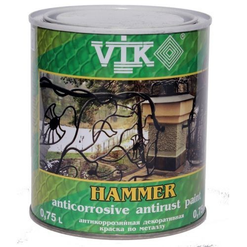 Краска по металлу VIK Hammer антикоррозийная с молотковым эффектом бордо (120) 0,75 л
Краска по металлу VIK Hammer антикоррозийная с молотковым эффектом бордо (120) 0,75 л