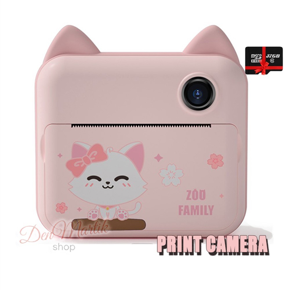 Детский цифровой фотоаппарат моментальной печати Little Cat с Селфи с картой 32GB 
Детский цифровой фотоаппарат моментальной печати Little Cat с Селфи с картой 32GB