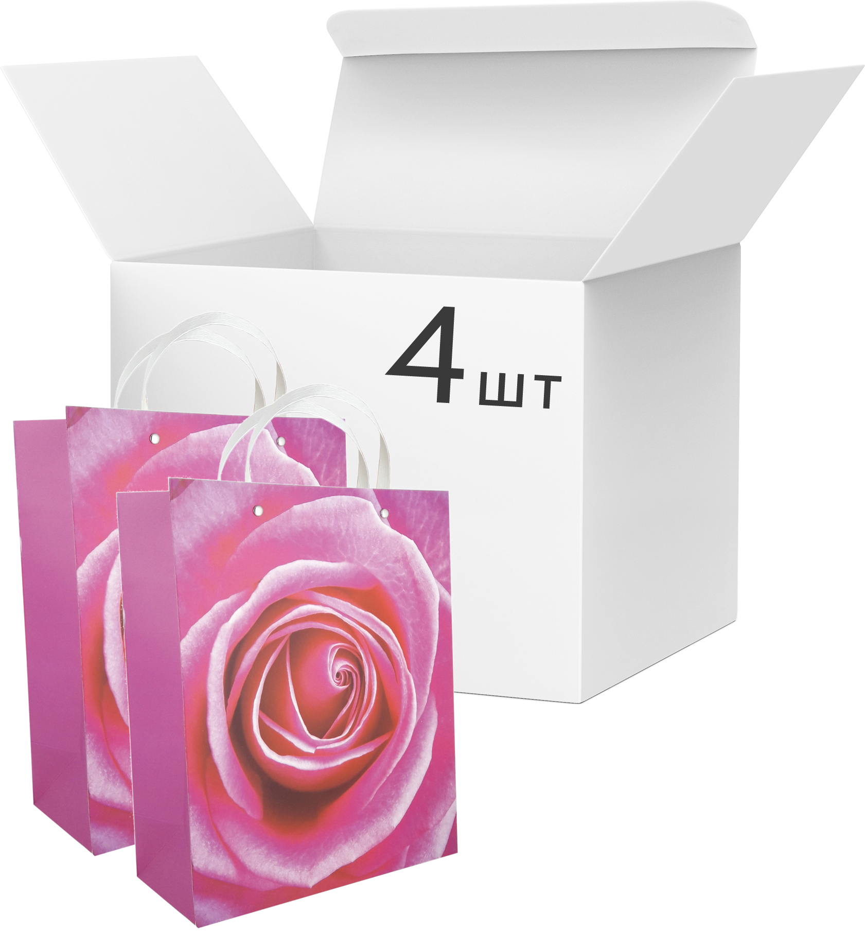 Набор пакетов подарочных Angel Gifts 320х260х120 мм Роза розовая 4 шт (Я45948_AG91366_4)
Набор пакетов подарочных Angel Gifts 320х260х120 мм Роза розовая 4 шт (Я45948_AG91366_4)