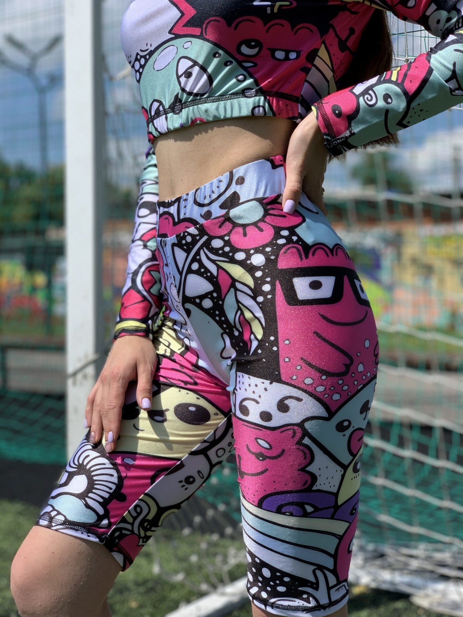 Спортивные шорты велосипедки 4Profi с принтом "Монстрики" размер XL бифлекс 18675
Спортивные шорты велосипедки 4Profi с принтом "Монстрики" размер XL бифлекс 18675