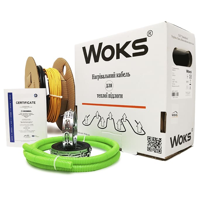 Нагревательный кабель теплый пол под плитку Woks 18 / 147 м / 2650 Вт / 12.9 - 18.4 м²
Нагревательный кабель теплый пол под плитку Woks 18 / 147 м / 2650 Вт / 12.9 - 18.4 м²