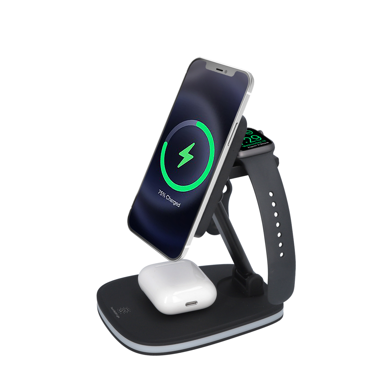 Беспроводная зарядка док-станция aiLink MagSafe Dock Station 3in1 цвет черный
Беспроводная зарядка док-станция aiLink MagSafe Dock Station 3in1 цвет черный